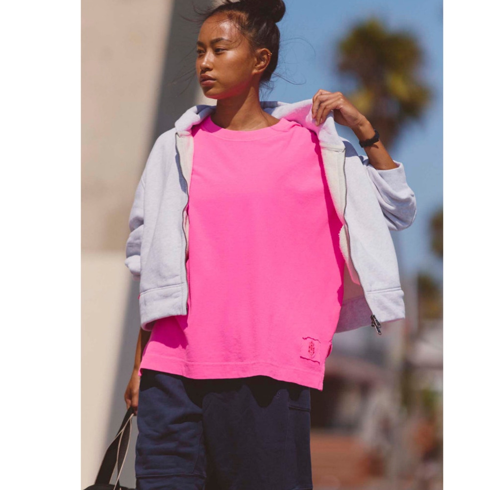 NWT Free people movement hustle layer top fuchsia flirt extra small - Picture 4 of 8